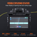 VEVOR Soudeuse fibre optique 6 moteurs, épisseuse fusion fibre optique à alignement de noyau, épissage 6s, chauffage 13s, écran tactile 5", support de fibre 3 en 1, batterie 7800mAh pour SM MM DS NZDS - image 5