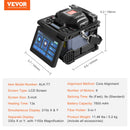 VEVOR Soudeuse fibre optique 6 moteurs, épisseuse fusion fibre optique à alignement de noyau, épissage 6s, chauffage 13s, écran LCD 5", support de fibre 3 en 1, batterie 7800 mAh pour SM MM DS NZDS - image 8