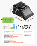 VEVOR Soudeuse Fibre Optique 6 Moteurs Épisseuse Fusion Fibre Optique Alignement Noyau Gaine, Épissage 6 s, Chauffage 13 s, Écran LCD, Support de Fibres 3 en 1, Batterie 7800 mAh pour SM MM DS NZDS - image 8