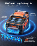 VEVOR Soudeuse Fibre Optique 6 Moteurs Épisseuse Fusion Épissage Rapide 5 s compatible SM MM DS NZDS, Alignement sur Cœur, Chauffage 15 s, 7800 mAh, Écran Tactile 5 pouces, Porte-fibre 3-en-1, OPM/VFL - image 8