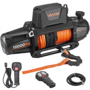 VEVOR Treuil Électrique 12 V CC 4500 kg avec Corde Synthétique Φ 8,9 mm x 27,4 m, Télécommande sans Fil et Filaire, Étanchéité IP68, pour Remorquage SUV, Jeep, Remorque, Bateau, Véhicule Tout-terrain