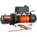 VEVOR Treuil Électrique 12 V CC 5400 kg avec Corde Synthétique Φ 9,1 mm x 23 m, Télécommande sans Fil et Filaire, Étanchéité IP55, pour Remorquage SUV, Jeep, Remorque, Bateau, Véhicule Tout-terrain - image 11