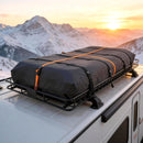 VEVOR Panier de Toit pour Voiture, 2286x1270x152 mm, Porte Bagage avec Sac Étanche et Sangles à Cliquet, Capacité de 113,4 kg, Galerie de Toit Universelle en Acier Allié, pour SUV, Camionnette - image 9