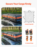 VEVOR Panier de Toit 2120x990x105 mm Porte Bagage Voiture avec Sac Étanche, 1120x870x260 mm, Filet et Sangles à Cliquet, Capacité de Charge 113,4 kg, Galerie de Toit Universelle pour SUV, Camionnette - image 7