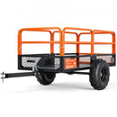 VEVOR Remorque à Benne Basculante, 623 L, Remorque de Tracteur Tondeuse à Gazon de Jardin en Acier, Capacité de Charge 725,75 kg, avec Pneus 40,64 cm, Chariot de Transport à Déversement pour VTT, UTV - image 2
