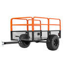 VEVOR Remorque à Benne Basculante, 793 L, Remorque de Tracteur Tondeuse à Gazon de Jardin en Acier, Capacité de Charge 800,6 kg, avec Pneus 45,72 cm, Chariot de Transport à Déversement pour VTT, UTV - image 10