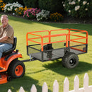 VEVOR Remorque à Benne Basculante, 793 L, Remorque de Tracteur Tondeuse à Gazon de Jardin en Acier, Capacité de Charge 800,6 kg, avec Pneus 45,72 cm, Chariot de Transport à Déversement pour VTT, UTV - image 9