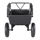 VEVOR Remorque à Benne Basculante, 283 L, Remorque de Tracteur Tondeuse à Gazon Jardin Polyéthylène, Capacité de Charge 226,8 kg, avec Pneus 40,64 cm, Chariot de Transport à Déversement pour VTT, UTV - image 11