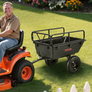 VEVOR Remorque à Benne Basculante, 283 L, Remorque de Tracteur Tondeuse à Gazon Jardin Polyéthylène, Capacité de Charge 226,8 kg, avec Pneus 40,64 cm, Chariot de Transport à Déversement pour VTT, UTV - image 9