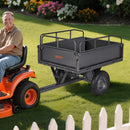 VEVOR Remorque à Benne Basculante, 283 L, Remorque de Tracteur Tondeuse à Gazon de Jardin en Acier, Capacité de Charge 226,8 kg, avec Pneus 35,56 cm, Chariot de Transport à Déversement pour VTT, UTV - image 9