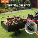 VEVOR Remorque à Benne Basculante Capacité de Charge 340 kg Remorque Utilitaire de Jardin Robuste avec Côtés Amovibles Chariot de Transport à Déversement 0,34 m³​ pour Tracteur, Tondeuse à Gazon, VTT - image 3