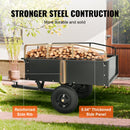 VEVOR Remorque à Benne Basculante Capacité de Charge 340 kg Remorque Utilitaire de Jardin Robuste avec Côtés Amovibles Chariot de Transport à Déversement 0,34 m³​ pour Tracteur, Tondeuse à Gazon, VTT - image 4