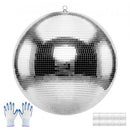 VEVOR Boule à Facettes 600 mm, Boule Disco Argentée Réfléchissante, avec Anneau de Suspension, Facettes Miroir de 2 Tailles, pour Mariage, Anniversaire, Fête, Club, DJ, Scène et Décoration Intérieure - image 2