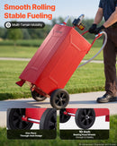VEVOR Chariot à Carburant 113,6 L, Réservoir à Carburant Mobile avec Pompe Électrique, pour Essence et Diesel, Voiture, Tondeuse, Quad, Bateau et Moto, Acier au Carbone, avec 2 Roues et Tuyau, Rouge - image 5