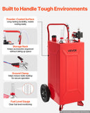 VEVOR Chariot à Carburant 113,6 L, Réservoir à Carburant Mobile avec Pompe Électrique, pour Essence et Diesel, Voiture, Tondeuse, Quad, Bateau et Moto, Acier au Carbone, avec 2 Roues et Tuyau, Rouge - image 7