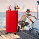 VEVOR Bidon d'Essence et Diesel sur Roues, 113,5 L, Réservoir de Carburant avec Pompe Électrique, Tuyau 3 m, Chariot de Ravitaillement Stockage de Carburant pour VTT, Voiture, Tondeuse, Bateau, Moto - image 9