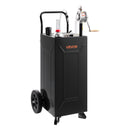 VEVOR Chariot Carburant 113,6 L Réservoir à Carburant Mobile Pompe Manuelle, Réservoir en Acier au Carbone, avec 2 Roues et Tuyau, pour Essence et Diesel, Voiture, Tondeuse, Quad, Bateau, Moto, Noir - image 10