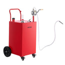 VEVOR Chariot Carburant 151,4 L Réservoir à Carburant Mobile Pompe Manuelle, Réservoir en Acier au Carbone, avec 4 Roues et Tuyau, pour Essence et Diesel, Voiture, Tondeuse, Quad, Moto, Bateau, Rouge - image 10