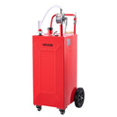 VEVOR Chariot Carburant 132,5 L Réservoir à Carburant Mobile Pompe Manuelle, Réservoir en Acier au Carbone, avec 4 Roues et Tuyau, pour Essence et Diesel, Voiture, Quad, Tondeuse, Bateau, Moto, Rouge - image 10