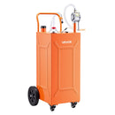 VEVOR Chariot Carburant 132,5 L Réservoir à Carburant Mobile Pompe Manuelle, Réservoir en Acier au Carbone, avec 4 Roues et Tuyau, pour Essence et Diesel, Voiture, Quad, Tondeuse, Bateau, Moto, Orange - image 11