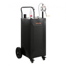 VEVOR Chariot à Carburant 113,6 L Réservoir à Carburant Mobile Pompe Manuelle, Réservoir en Acier au Carbone, avec 4 Roues et Tuyau, pour Essence et Diesel, Voiture, Quad, Tondeuse, Bateau, Moto, Noir - image 2
