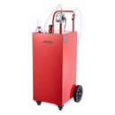 VEVOR Chariot Carburant 189,3 L Réservoir à Carburant Mobile Pompe Manuelle, Réservoir en Acier au Carbone, avec 4 Roues et Tuyau, pour Essence et Diesel, Voiture, Tondeuse, Quad, Bateau, Moto, Rouge - image 10