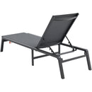 VEVOR Chaise longue jardin extérieur, lot de 2, transat de patio pliable en aluminium avec 5 positions réglables, chaises inclinables de bronzage entièrement plates pour plage, piscine, gris foncé - image 10