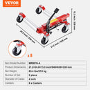 VEVOR Chariot de Manutention de Voiture Capacité de Charge 680 kg Lot de 2, Chariot Déplace Voiture Hydraulique, Aide à la Manœuvre Positionnement pour Véhicule Camion Remorque Garage Atelier - image 8