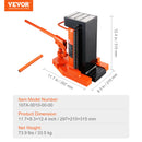 VEVOR Cric à Patte 10 T à la Patte, Cric Hydraulique pour Machines Capacité de Levage 20 T en Haut, Hauteur de la Patte 30-190 mm, Hauteur du Dessus 320-480 mm, pour Levage des Machines, Industrie - image 8