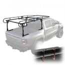 VEVOR Porte-Échelles pour Pickup Charge 454 kg, Support pour Camions avec Largeur Réglable 110-160 cm, Installation Facile, Galerie pour Charges Longues ou Lourdes, Kayak, Planche de Surf, Bois - image 2