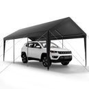 VEVOR Carport, 3,05 x 6,09 m, Abri de Voiture Robuste avec Cadre en Acier, Abri de Garage Extérieur, Résistant aux UV et à l'Eau, Protection Toutes Saisons, Auvent pour Voitures, Bateaux, Moto, Gris - image 10