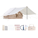VEVOR Tente de Camping Gonflable, 3x2x2 m, Tente de Glamping pour 3 à 5 Personnes Oxford 300D Facile à Installer, avec Pompe à Main, Auvent, Portes, Fenêtres Maille, Sac de Rangement, Transport Simple - image 10