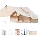VEVOR Tente de Camping Gonflable, 3x2x2 m, Tente de Glamping pour 3 à 5 Personnes Oxford 300D Facile à Installer, avec Pompe à Main, Auvent, Portes, Fenêtres Maille, Sac de Rangement, Transport Simple