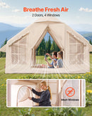 VEVOR Tente de Camping Gonflable, 3x3x2,3 m, Tente de Glamping pour 4 à 6 Personnes Oxford 300D Facile à Installer, avec Pompe à Main, Portes, Fenêtres en Maille, Sac de Rangement, Transport Simple - image 6