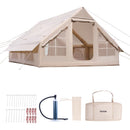 VEVOR Tente de Camping Gonflable, 4 x 3 x 2 m, Tente de Glamping pour 5 à 8 Personnes Oxford 300D, avec Pompe à Main, Portes, Fenêtres en Maille, Sac de Rangement, Simple à Installer, Transport Facile - image 10