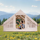 VEVOR Tente de Camping Gonflable, 4 x 3 x 2 m, Tente de Glamping pour 5 à 8 Personnes Oxford 300D, avec Pompe à Main, Portes, Fenêtres en Maille, Sac de Rangement, Simple à Installer, Transport Facile - image 9