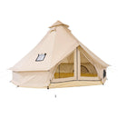 VEVOR Tente Yourte 4 m Jusqu'à 4 Personnes Tente Cloche en Tissu Oxford, pour 4 Saisons, Camping Familial, Glamping, Chasse, Événements Plein Air, avec Passage pour Conduit de Poêle, Tapis Amovible - image 11