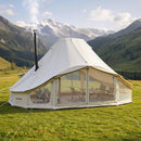 VEVOR Tente Yourte en Toile, Tente Cloche 6x4x3,1 m pour 4 Saisons, Camping Familial, Glamping, Chasse, Événements Plein Air, Jusqu'à 12 Personnes, avec Passage pour Conduit de Poêle, Tapis Amovible - image 2