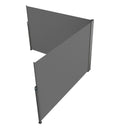 VEVOR Auvent Latéral Rétractable 200x600 cm Paravent Extérieur Imperméable Brise-Vue Tissu en Polyester 180 g/m² Pare-vent Écran de Séparation Résistant aux UV 30+ pour Jardin, Balcon, Terrasse, Gris - image 12