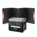 VEVOR Station Électrique Portable 2160 Wh Générateur Solaire Portable 2400 W Panneau Solaire Pliable 200 W pour Alimentation Camping Véhicules de Loisirs, 10 Ports de Sortie, Puissance Entrée Réglable - image 12