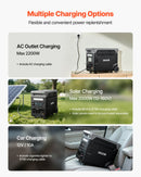 VEVOR Station Électrique Portable 3840 Wh Générateur Solaire 3600 W avec 10 Sorties, Puissance d'Entrée Réglable, Batterie de Secours LiFePO4 Extensible pour Camping-car (Panneau Solaire Non Inclus) - image 7