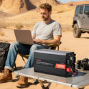 VEVOR Convertisseur Pur Sinus CC 12 V vers CA 230 V Onduleur Sinusoïdal Pur 3500 W, avec Écran LCD, Télécommande Filaire, Port USB et Type-C, 2 Prises CA, pour Camping-car, Voiture, Système Solaire - image 9