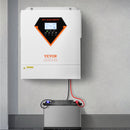 VEVOR Onduleur Solaire Hybride 3500 W Chargeur à Onde Sinusoïdale Pure Tout-en-un, 24 V CC vers 220/230 V CA Monophasé, Contrôleur Solaire MPPT 100 A Intégré, pour Systèmes Photovoltaïques Hors Réseau - image 9