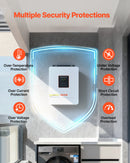 VEVOR Onduleur Hybride 4000 W Onduleur Solaire Hybride 24 V CC à 230 V CA Compatible Batterie Plomb-acide Lithium pour Systèmes Hors Réseau, Onde Sinusoïdale Pure Contrôleur MPPT 120 A Intégré Wi-Fi - image 7
