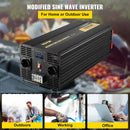 VEVOR Onduleur à onde sinusoïdale modifiée, 6000 W, onduleur de voiture CC 12 V vers CA 230 V, avec écran LCD, prise EU, indicateur LED, pour camping-car, camion, voiture, bateau, voyage - image 3