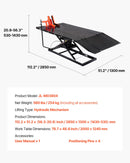 VEVOR Cric de Moto avec Capacité de Charge 680 kg, Pont Élévateur Pneumatique Hauteur de Levage 18-94 cm, Table de Levage de Moto Stable avec Établi Amovible, pour Entretien Réparation Quad VTT - image 8