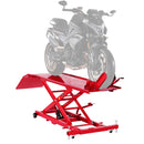 VEVOR Cric de Moto avec Capacité de Charge 453,6 kg, Pont Élévateur Hydraulique Hauteur de Levage 21,8-78,7 cm, Table Élévatrice pour Moto Mobile Flexible à 360°, pour Entretien Réparation Quad VTT