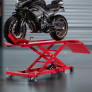 VEVOR Cric de Moto avec Capacité de Charge 453,6 kg, Pont Élévateur Hydraulique Hauteur de Levage 21,8-78,7 cm, Table Élévatrice pour Moto Mobile Flexible à 360°, pour Entretien Réparation Quad VTT - image 9