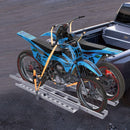 VEVOR Porte-Moto, Support de Moto sur Attelage en Alu pour 2 Motos, Charge 272 kg, avec Rampe Sangles et Stabilisateur, pour Scooter Tout-terrain Voiture Camion avec Récepteur d'Attelage de 50,8 mm - image 9