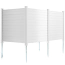 VEVOR Panneau Brise Vue Extérieur 127x127 cm Clôture de Jardin Horizontale Kit 4 Panneaux de Confidentialité avec Piquets Métalliques, Accessoires pour Sols Souples, Cacher les Climatiseurs, Poubelles - image 12